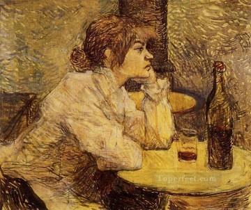 Resaca también conocida como The Drinker post impresionista Henri de Toulouse Lautrec Pinturas al óleo